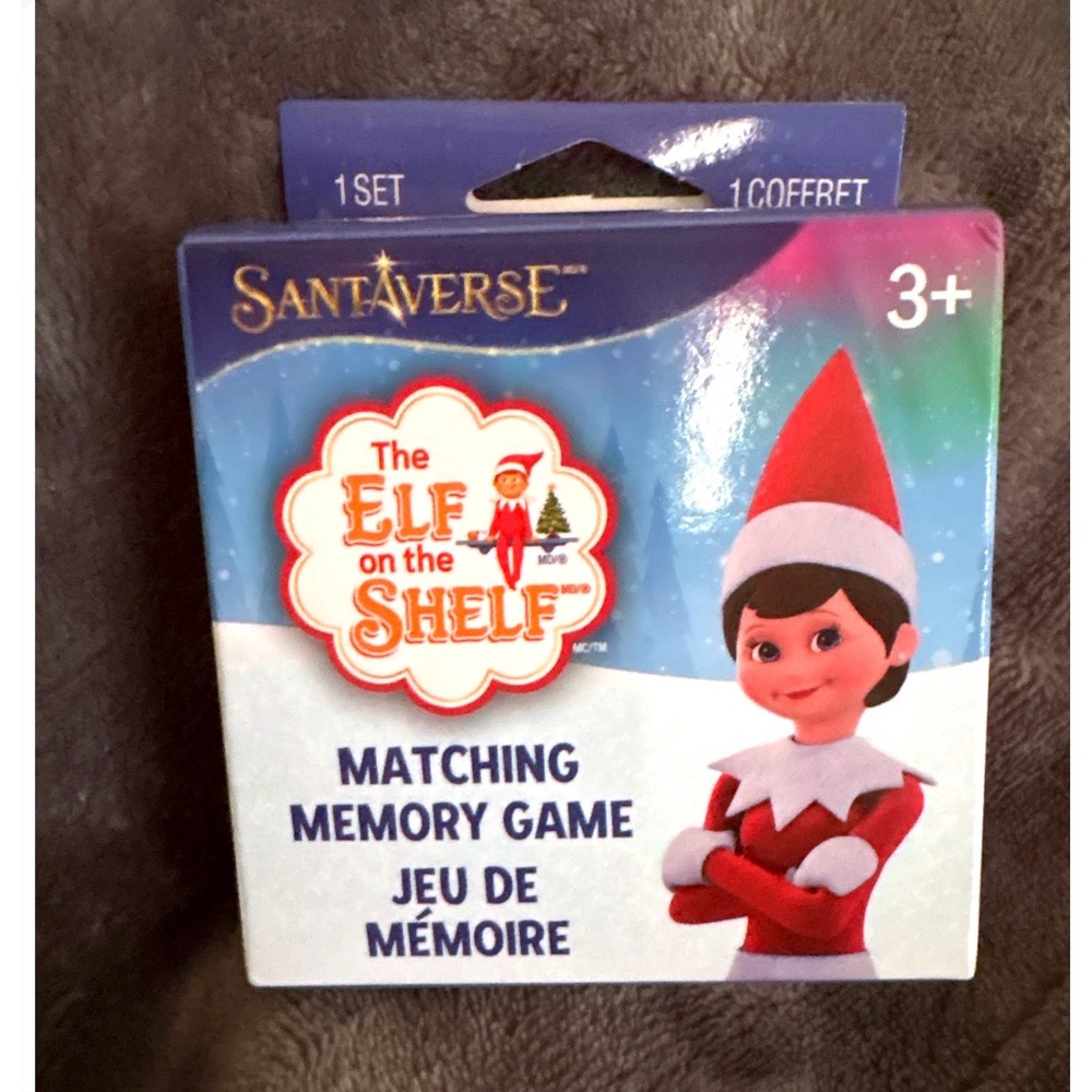 Elf on the Shelf Matching Memory Game Santaverse Kids Holiday Card Game 11062